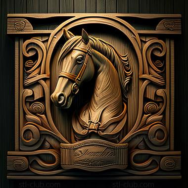 3D model st Absinthe horse famous animal (STL)